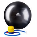 Black Mountain Products Black Mountain Products 85cm Black Gym Ball 85 cm. Static Strength Exercise Stability Ball; Black 85cm Black Gym Ball